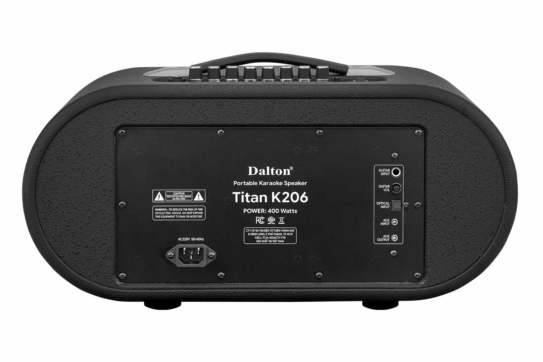 Loa karaoke xách tay Dalton Titan K206, 400W